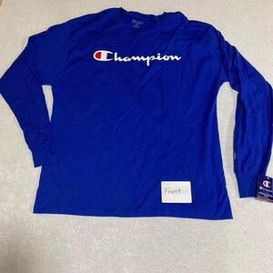 Blue Champion long sleeve shirt XL. SKU495#casual